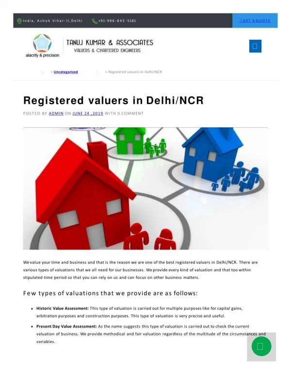 Property valuer in NCR