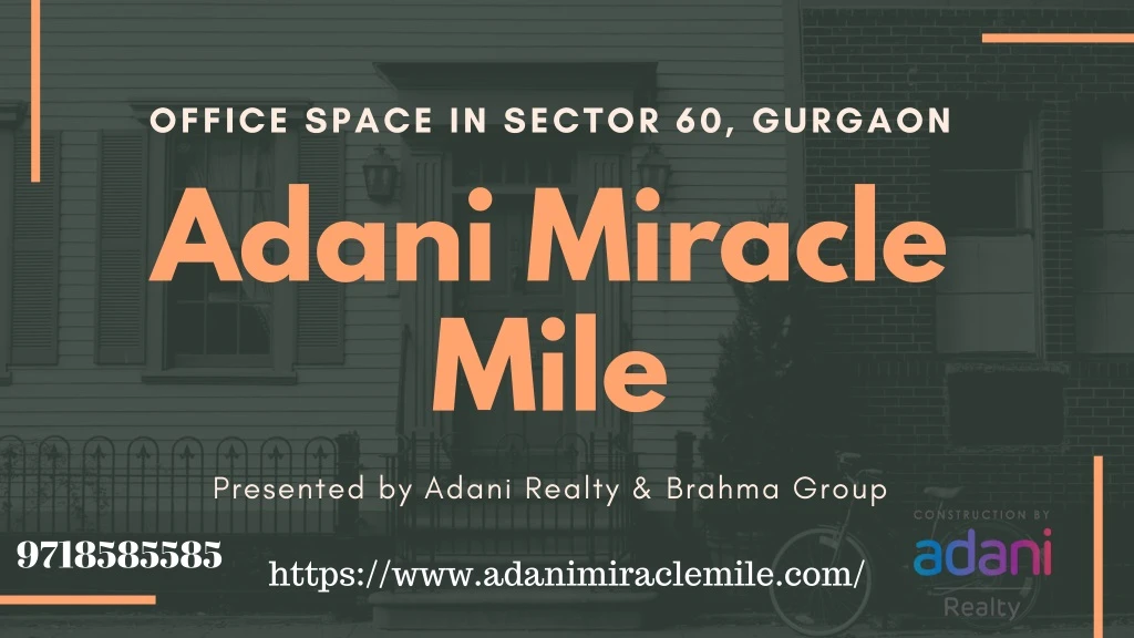 office space in sector 60 gurgaon adani miracle