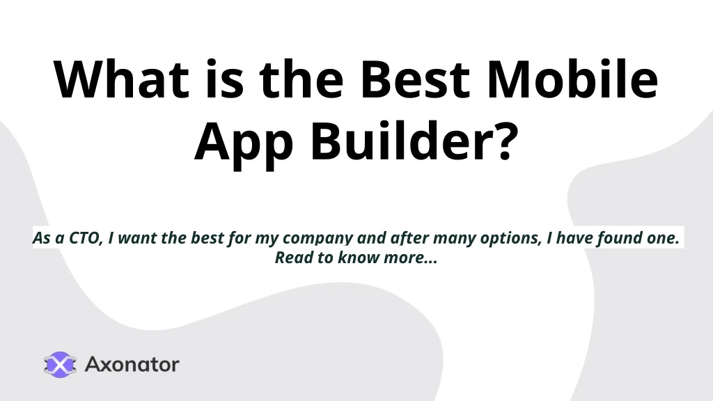 what is the best mobile app builder