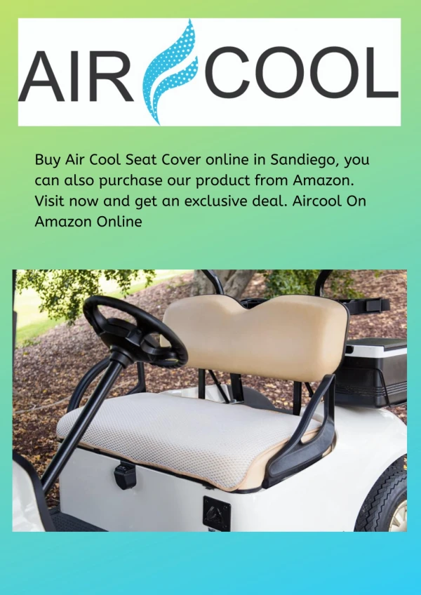 Aircool Golf Cart Seat Cover online