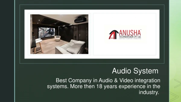 Audio system for home in Bangalore