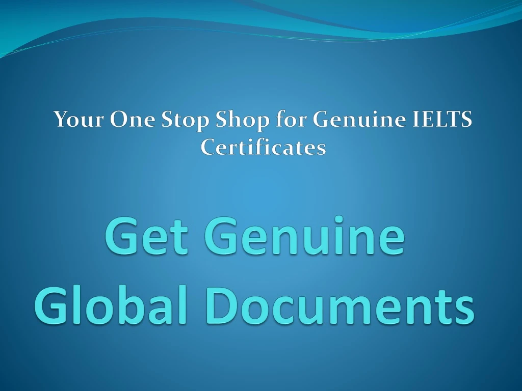 get genuine global documents
