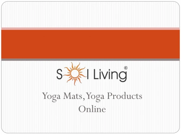 Sol Living - Yoga Mats, Yoga Products Online