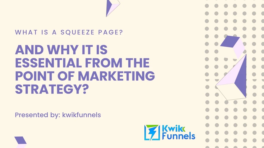 what is a squeeze page