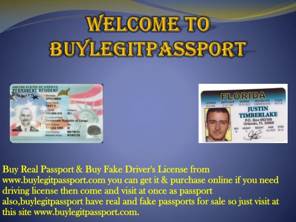 real and fake passports for sale
