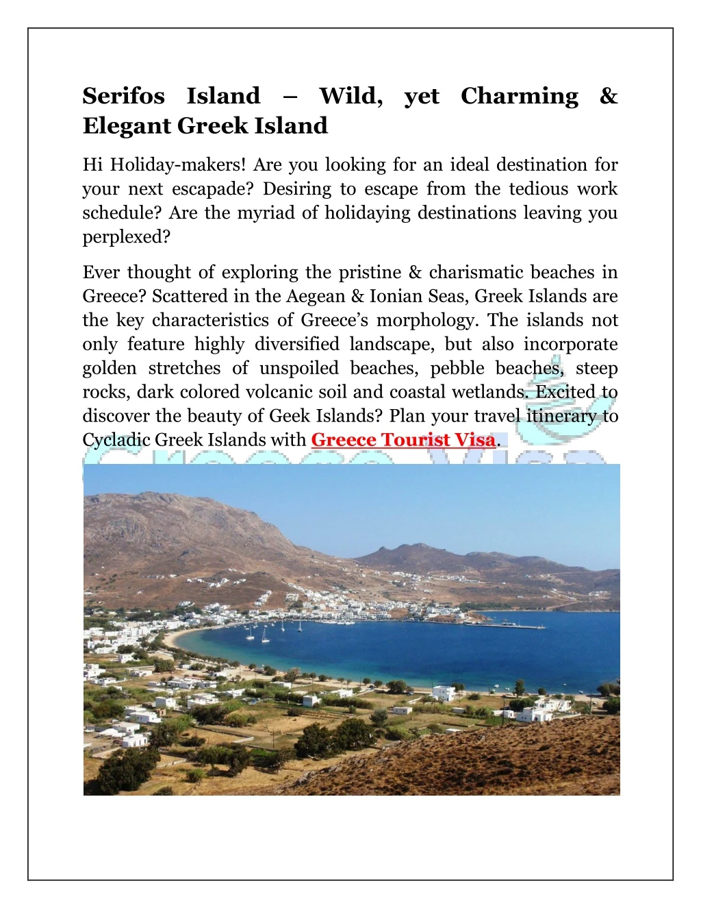 serifos island wild yet charming elegant greek