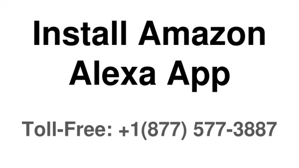 Install Amazon Alexa App