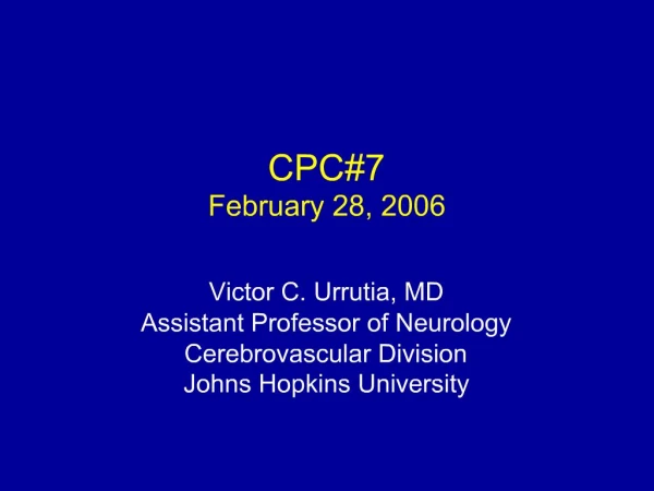 CPC7 February 28, 2006
