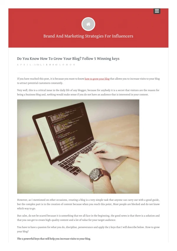 Do You Know How To Grow Your Blog? Follow 5 Winning keys