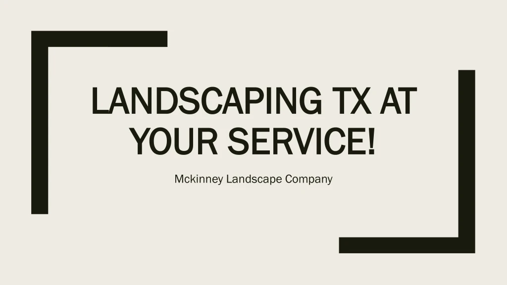 landscaping tx at your service
