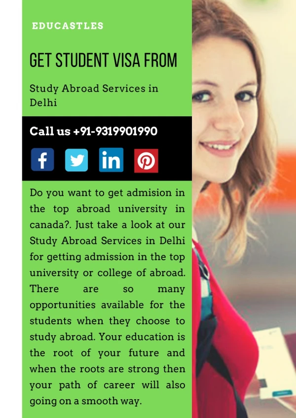 EduCastles - Get Student Visa From Study Abroad Services in Delhi