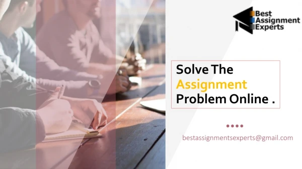 Best Assignment Experts : Online Assignment Writers