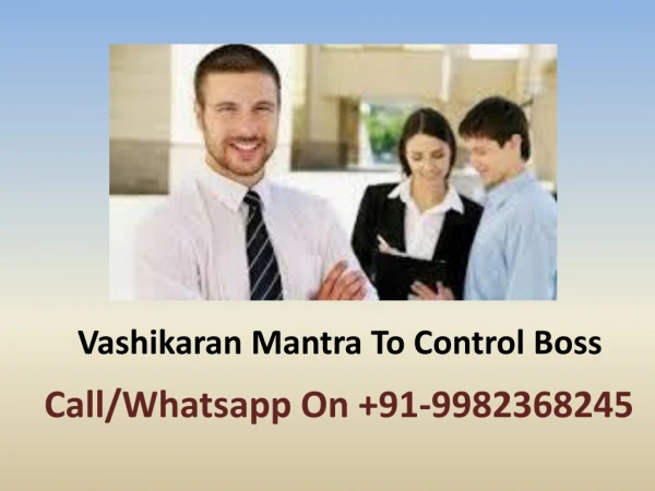 Vashikaran Mantra To Control Boss