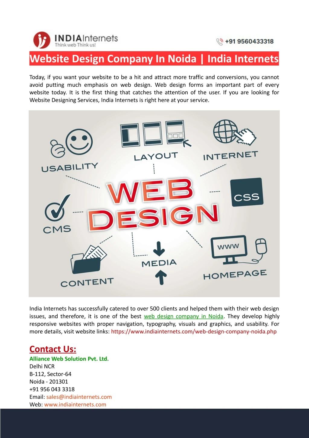 website design company in noida india internets