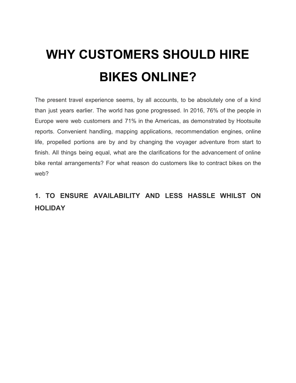why customers should hire