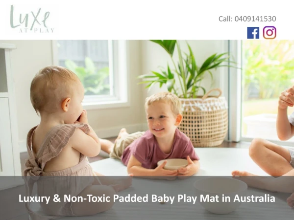Luxury & Non-Toxic Padded Baby Play Mat in Australia