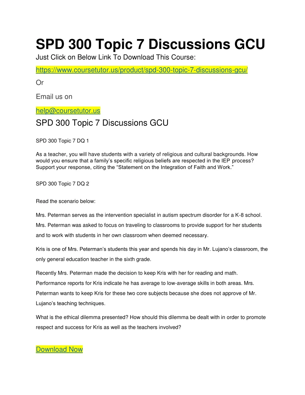 spd 300 topic 7 discussions gcu just click