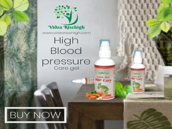 Buy HBP Care Gel by Vidzarisehigh to Control Blood Pressure Naturally