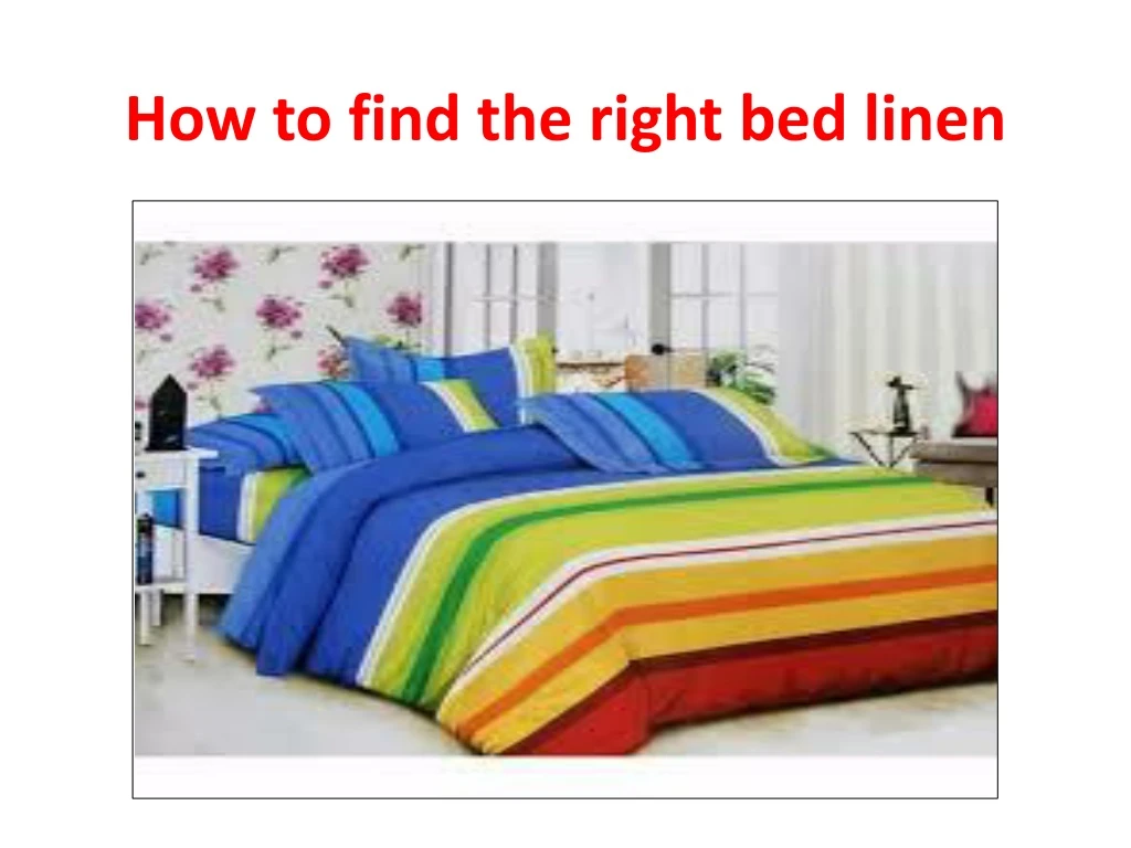 how to find the right bed linen