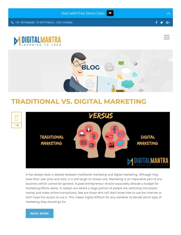 digital marketing training in noida DigitalMantra