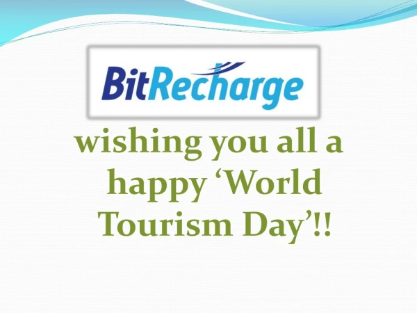 BITRECHARGE - Cryptocurrency Travel Booking.