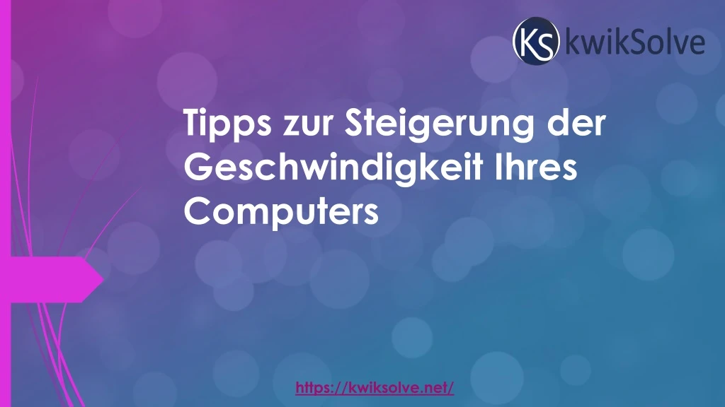 tipps zur steigerung der geschwindigkeit ihres computers