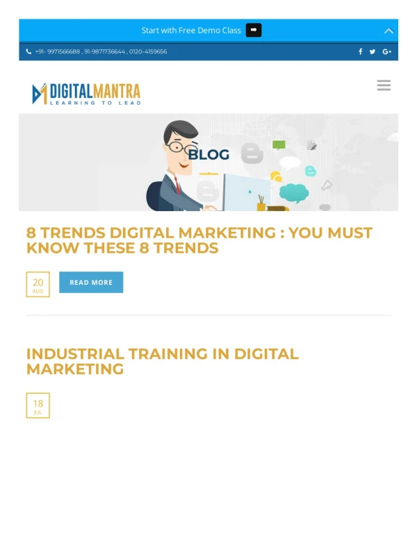 Top digital marketing course in noida is digitalmantra