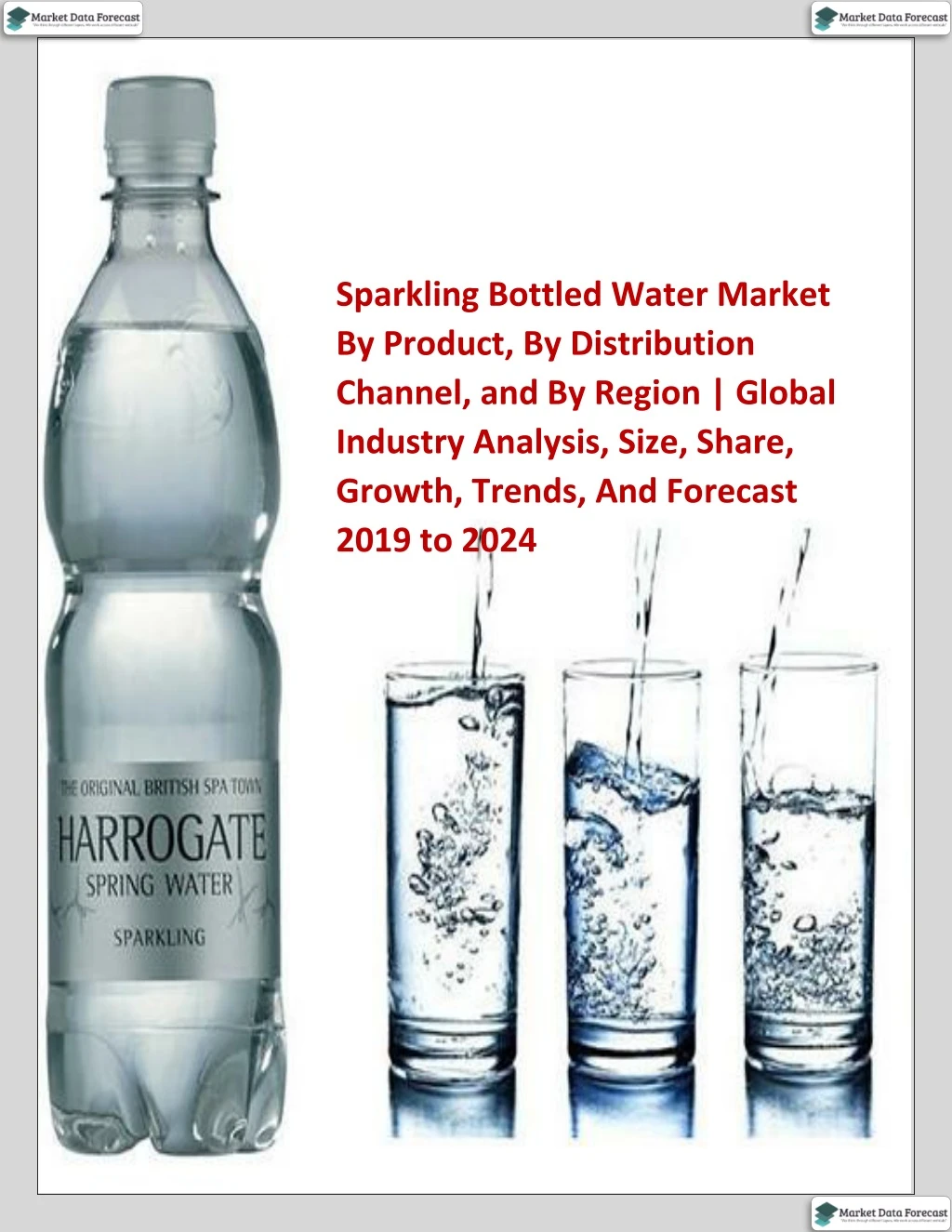 sparkling bottled water market by product