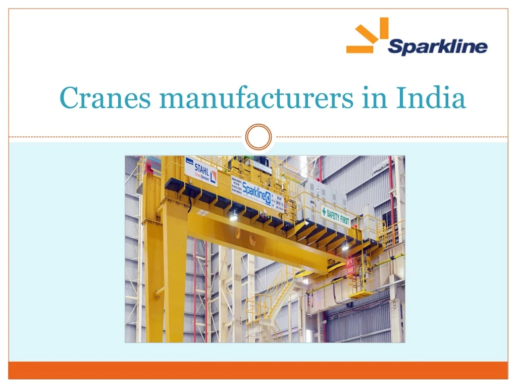 cranes manufacturers in india