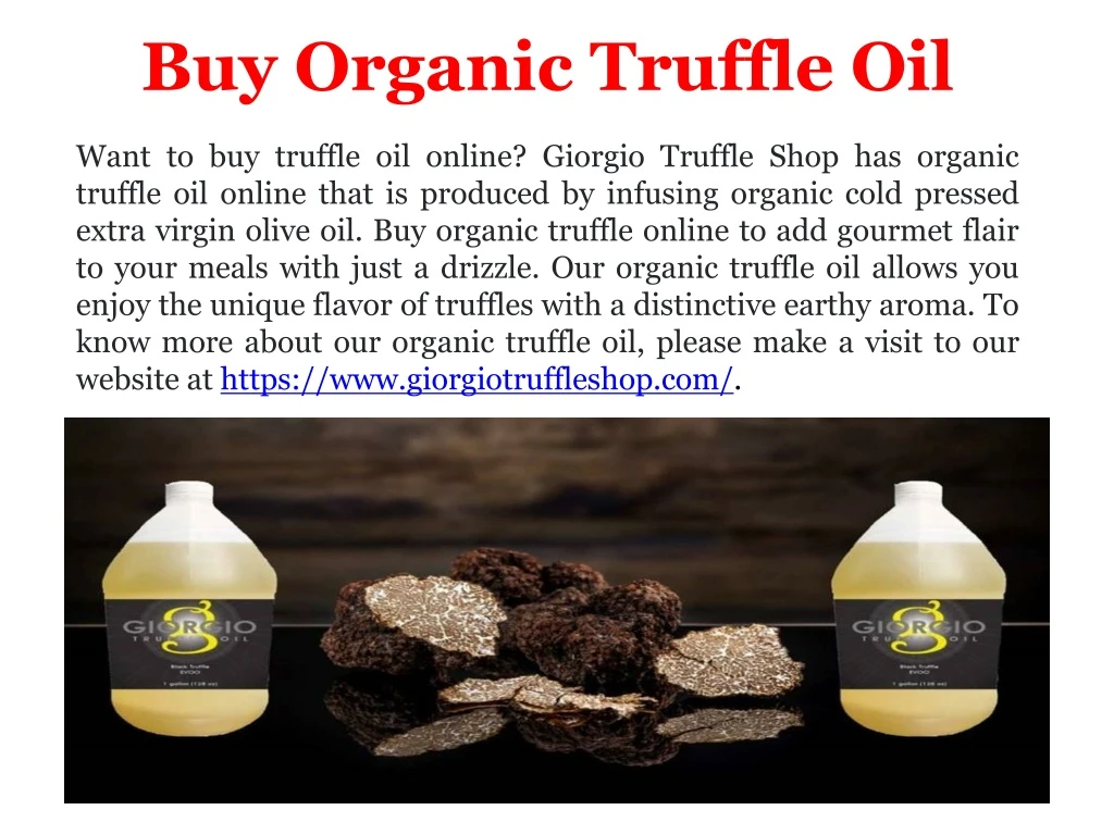 buy organic truffle oil