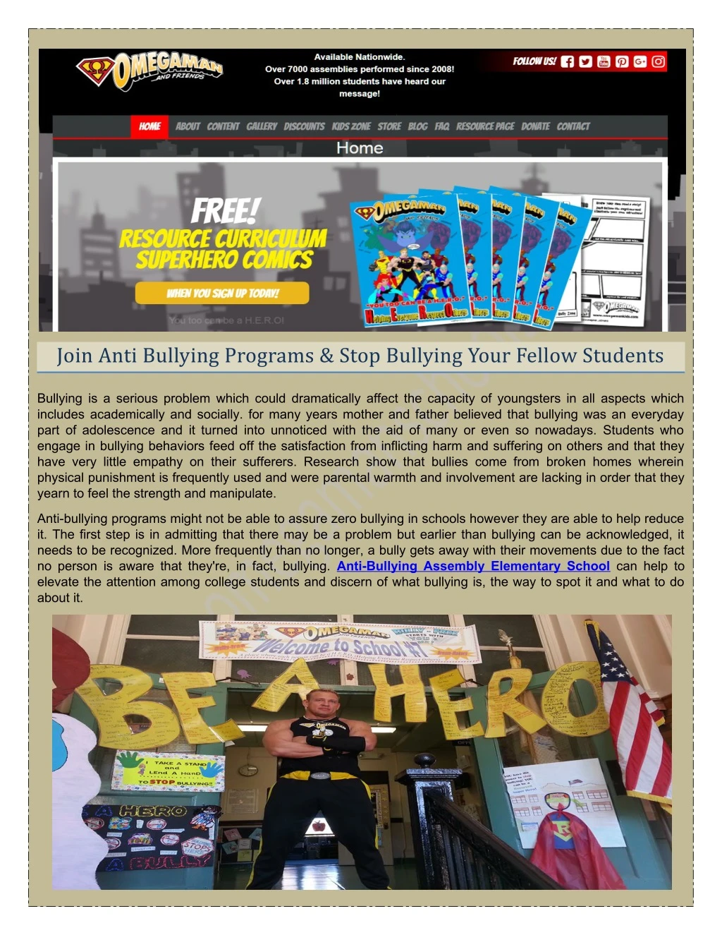 join anti bullying programs stop bullying your