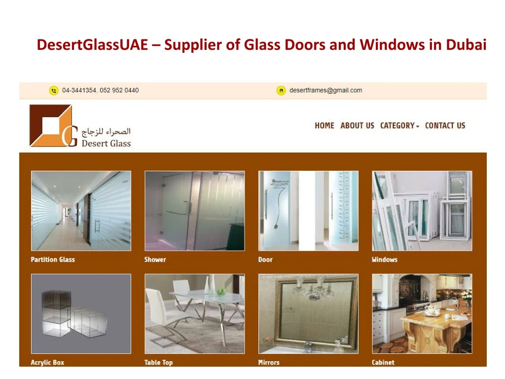 desertglassuae supplier of glass doors