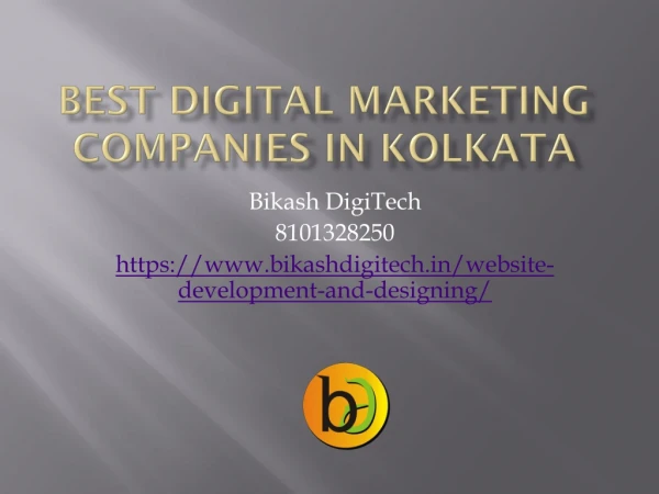 Best Digital marketing companies in Kolkata | Bikash DigiTech