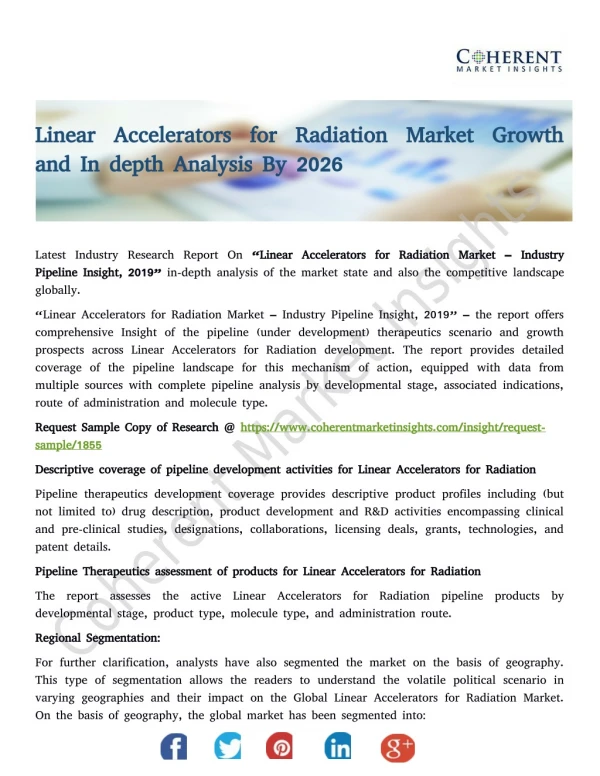 Linear Accelerators for Radiation Market Growth and In depth Analysis By 2026