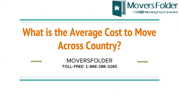 What is the Average Cost to Move Across Country?