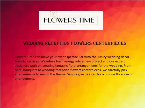 Wedding Reception Flowers Centerpieces