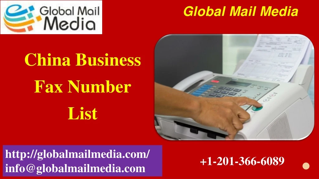 china business fax number list