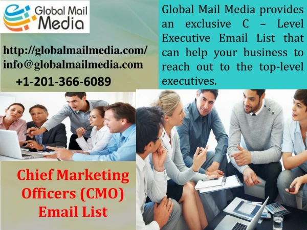 Chief Marketing Officers (CMO) Email List