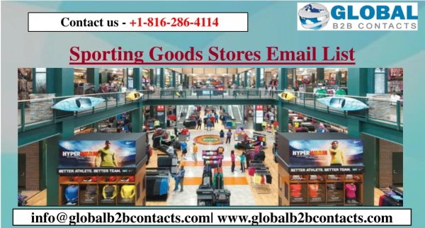 Sporting Goods Stores Email List
