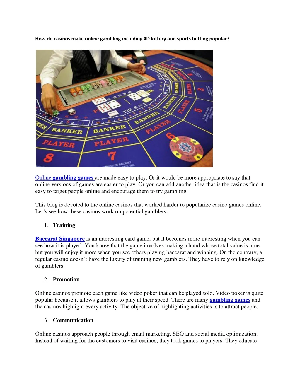 how do casinos make online gambling including