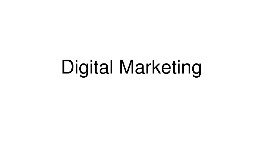 digital marketing