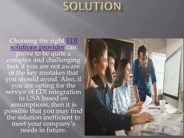 Common Mistakes To Avoid to Choose Best EDI Solution @ 1.307.699.6546