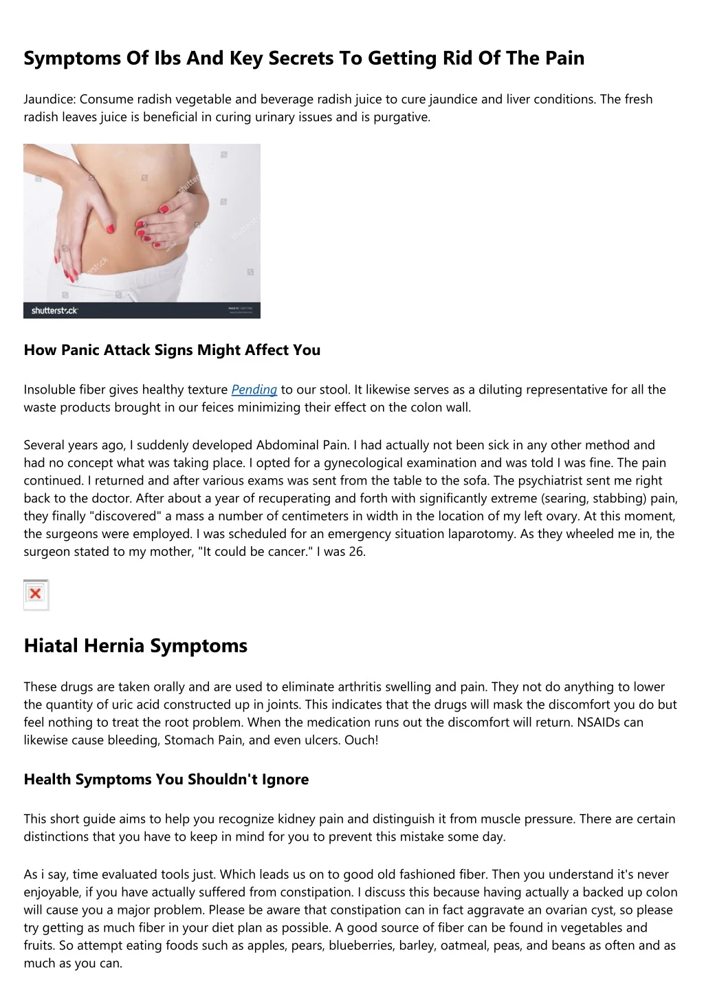 symptoms of ibs and key secrets to getting