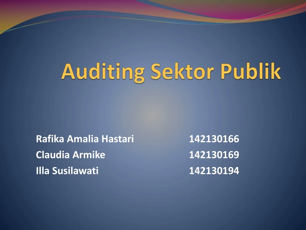 auditing sektor publik