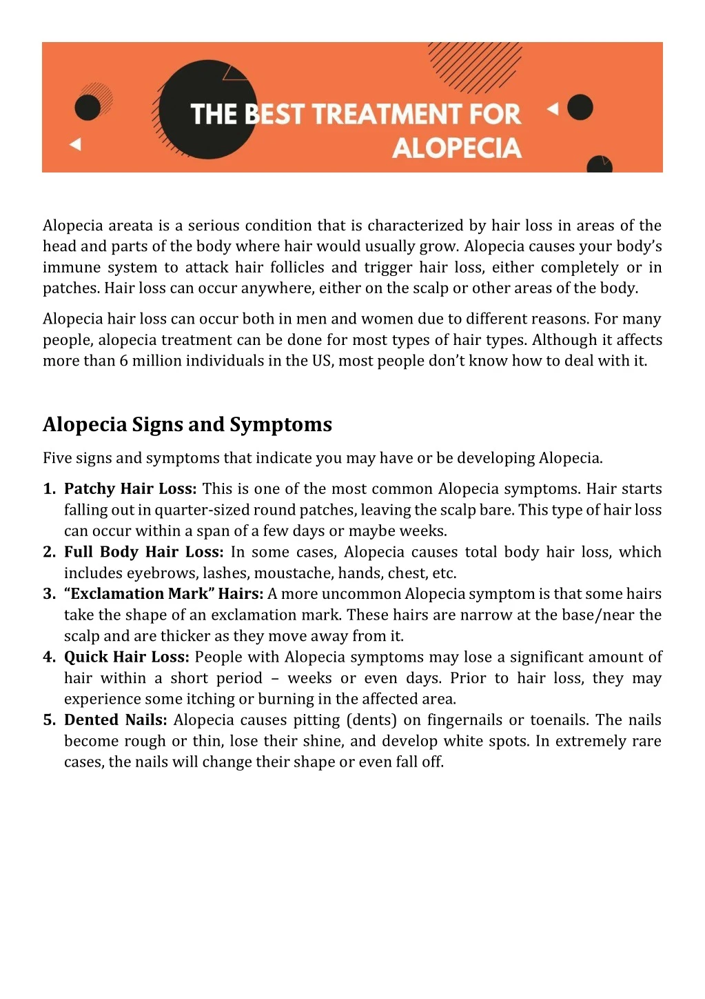 alopecia areata is a serious condition that