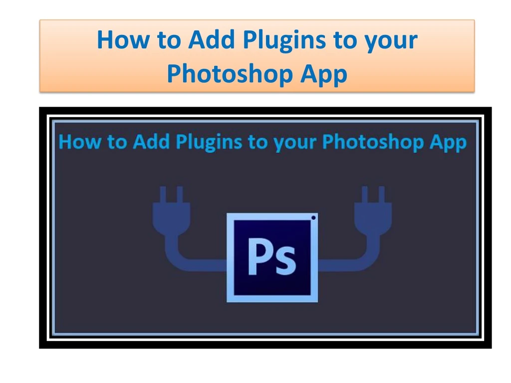 how to add plugins to your photoshop app