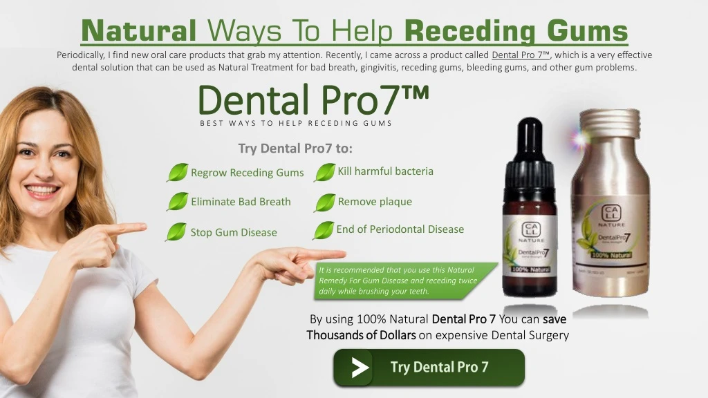 natural ways to help receding gums periodically