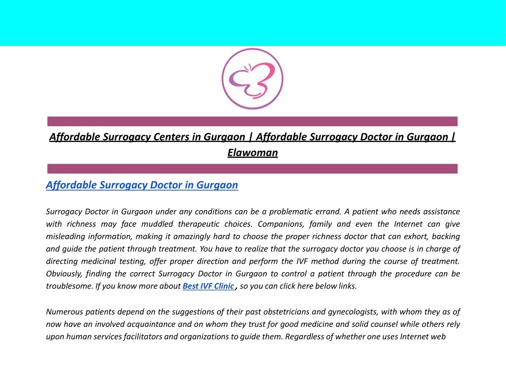 affordable surrogacy centers in gurgaon affordable surrogacy doctor in gurgaon elawoman