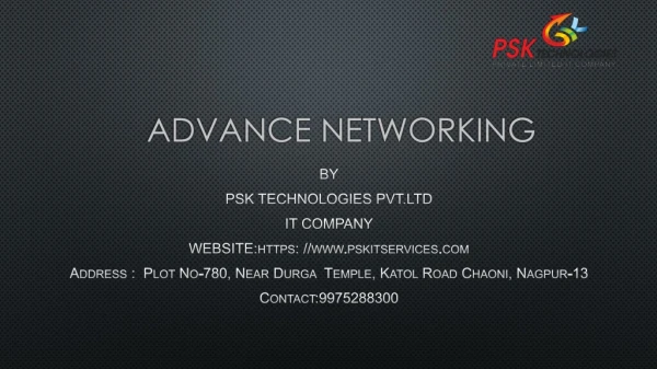 Advance networking notes