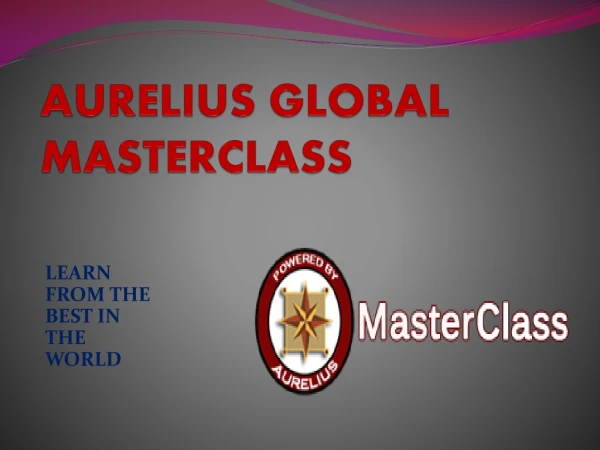 aurelius global masterclass
